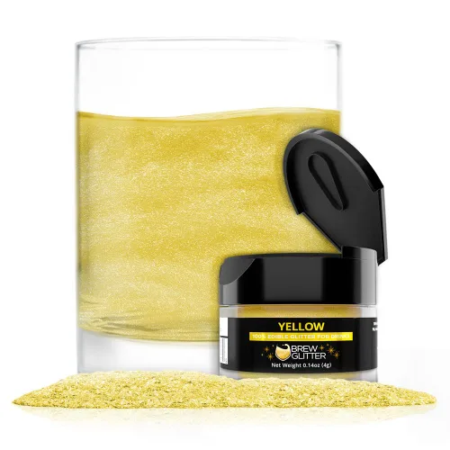 Vista 204 de Brew Glitter - Purpurina comestible rosa claro para bebidas, cócteles, cerveza y bebidas 1 frasco de 4g