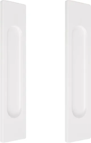 Vista 29 de MOROBOR Tiradores de puerta corredera ovalados autoadhesivos de 7.087 in, 2 manijas de aleación de aluminio sin perforaciones para puertas Bronce
