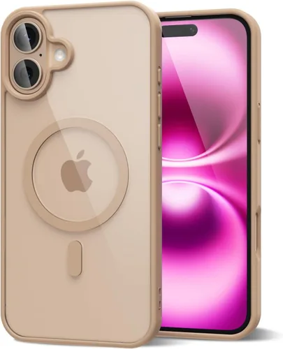 Vista 28 de oakxco Funda magnética transparente compatible con Magsafe, delgada, transparente, no amarillea, híbrida de silicona suave y cubierta protectora