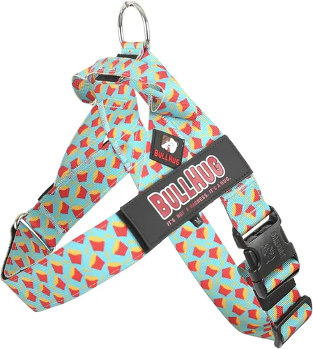Vista 33 de BULLHUG Arnés ajustable para perro, sin tirones, sin estrangulamiento, para bulldogs ingleses, bulldogs franceses, pugs y razas de pecho ancho