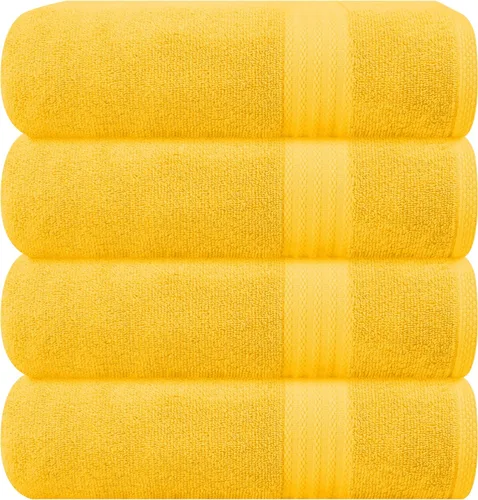 Vista 103 de GLAMBURG Sábana de baño de algodón extra grande premium de 700 GSM 35x70 - 100% algodón peinado - Calidad de hotel y spa de lujo - Duradera