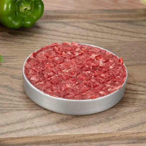 Vista 10 de Restaurantware Met Lux - Prensa de hamburguesas de 4.4 x 3.5 pulgadas, 1 máquina de hamburguesas antiadherente, resistente con asa, molde de prensa