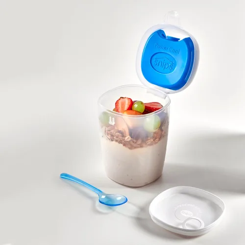 Vista 3 de Snips Contenedor térmico de yogur con cuchara y bolsa de hielo, azul, 1 pieza (055050)