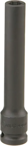 Genius Tools 4612720 1/2" Dr. 5/8" Socket de impacto extra profundo