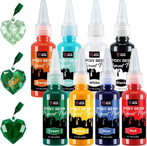 Vista 9 de LET'S RESIN Pasta de Pigmento de Resina Epoxy Negra Altamente Concentrada, 100ml, Tinte de Resina Opaco para Arte, Mesa de Río, Fabricación
