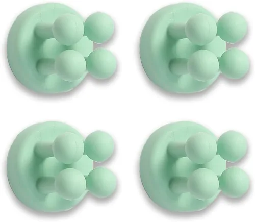 Vista 15 de 6 soportes de silicona impermeables para cepillos de dientes, ganchos autoadhesivos multifunción para colgar llaves, ropa, toalla, cable