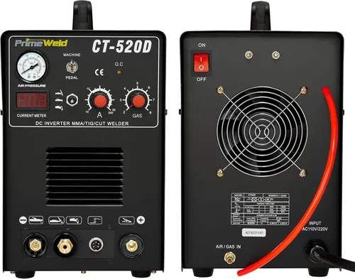 Vista 4 de PrimeWeld Cortador de plasma 3 en 1 de 50 amperios, soldador TIG de 200 amperios y soldador de electrodo de 200 amperios - Combo de soldadura