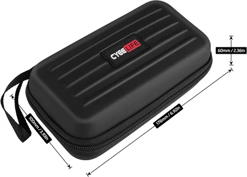 Vista 7 de CyeeLife Estuche de dardos – Estuche de transporte para dardos de acero o punta suave, con capacidad para 3 dardos y accesorios adicionales, tubos