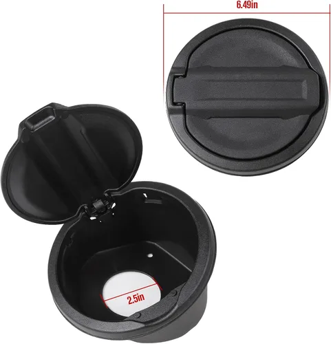 Vista 7 de JeCar Tapa de Tanque de Gasolina de Aluminio Compatible con Puerta de Llenado de Combustible para Jeep Wrangler 2018-2024 JL & Unlimited