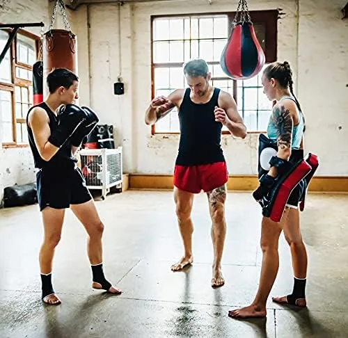 Vista 4 de Pantalones cortos de boxeo Deporte Muay Thai Trunks Añadir su Logo Kick Artes Marciales Entrenamiento Gimnasio Ropa