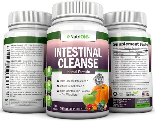 Vista 6 de Limpieza intestinal - Fórmula de desintoxicación de hierbas totalmente naturales - Programa completo de desintoxicación de 10 días - Ajenjo