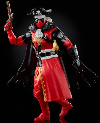 Vista 4 de Hasbro Marvel Legends Series 6-inch Deadpool Collection Deadpool Action Figure (Pirate) Toy Premium Design and 3 Accessories
