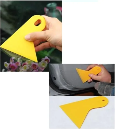 Vista 3 de 6 piezas de espátula de plástico herramienta de raspador de plástico para coche, espátula de vinilo para ventana, escobilla de película de vinilo