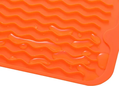 Vista 877 de MicoYang Alfombrilla de Silicona para Secar Platos de Múltiples Usos, Fácil de Limpiar, Ecológica, Alfombrilla de Silicona Resistente al Calor