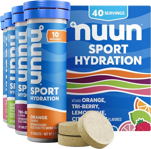 Vista 15 de Nuun Sport - Tabletas de electrolitos para una hidratación proactiva, ponche de frutas, paquete de 8 (80 porciones)