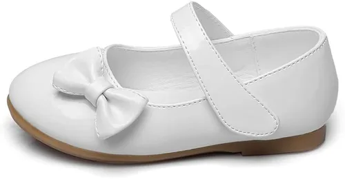 Vista 6 de Cixi Maxu E-Commerce.Co.Ltd Mary Jane Zapatos planos para niñas, zapatos de ballet de princesa, para boda, fiesta de cumpleaños, escuela