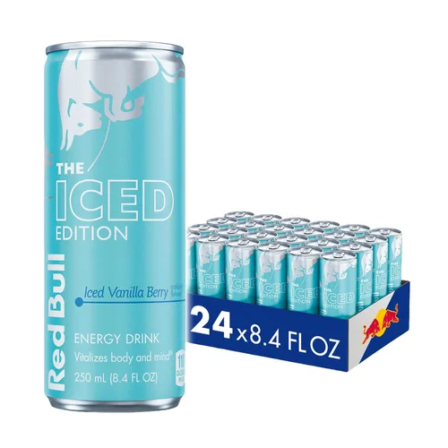 Vista 51 de Red Bull - Bebida energética, edición de coco, 8.4 onzas líquidas, paquete de 4, 33.6 onzas líquidas