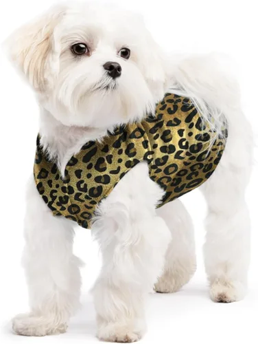 Vista 53 de Goldpaw - Chaqueta elástica de vellón para perros pequeños, suéter súper suave y cálido para perro, chaleco de suéter para mascotas para otoño e