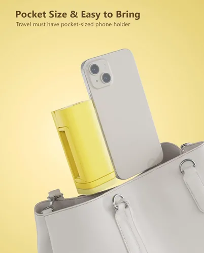 Vista 6 de MiiKARE Soporte de Teléfono para Elementos Esenciales de Viaje en Avión, Soporte Universal de Teléfono Manos Libres para Volar con Rotación de 360