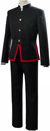 Vista 4 de Disfraz de Hanako Kun para cosplay, uniforme escolar, conjunto completo de disfraces de Halloween con sombrero
