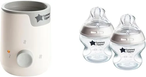 Tommee Tippee Easiwarm - Calentador de biberones, calienta biberones de leche materna y fórmula, temporizador automático, operación de un solo dial