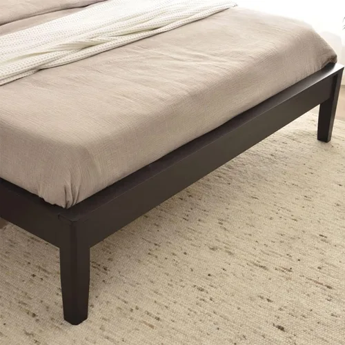 Vista 5 de Better Home Products Stella - Marco de cama de madera de pino maciza, tamaño Queen, color negro