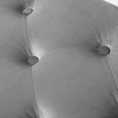 Vista 7 de DUHOME Banco otomano moderno de terciopelo, tapizado con botones, banco de pie de cama con base dorada para entrada, sala de estar, comedor