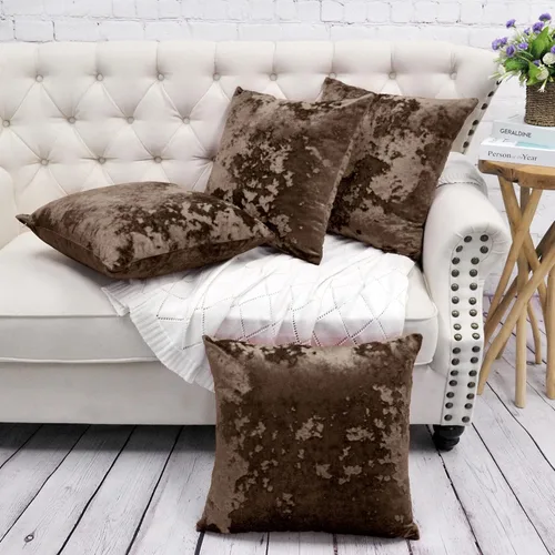 Vista 20 de Juego de 2 fundas de almohada lumbares decorativas de terciopelo abstracto de 14 x 26 pulgadas, funda de cojín rectangular de lujo suave y brillante