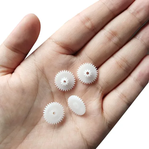 Vista 5 de uxcell 20 piezas de engranajes de plástico 30 dientes modelo 30102B engranaje de reducción engranajes de gusano de plástico para RC coche robot motor
