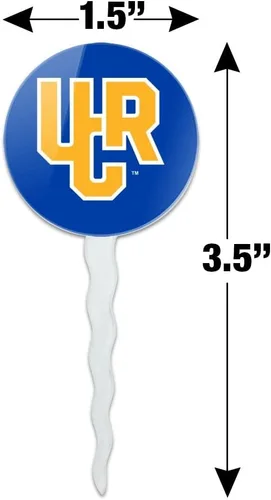 Vista 1007 de GRAPHICS & MORE Abilene Christian Primary Logo Cupcake Picks Toppers Decoración Set de 6 Universidad Cristiana de Abilene