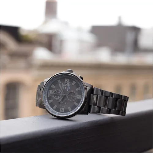 Vista 6 de Citizen CA0295-58E Eco-Drive Nighthawk, reloj de acero inoxidable, para hombre