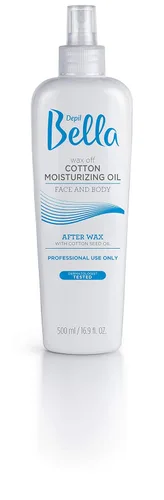 Depil Bella Aceite hidratante post depilación | Aceite de semilla de algodón para una piel suave y tersa | 16.9 fl oz