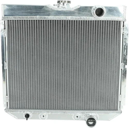 Vista 22 de 26mm AA5052 Kit de radiador de aluminio+cubierta de ventilador+relé de ventilador de termostato Compatible con 1984-2001 J-eep Cherokee XJ Comanche