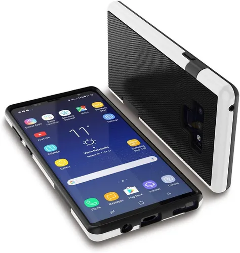 Vista 19 de Jeylly Funda para Galaxy Note 8, funda para Note 8, [3 colores] delgada híbrida resistente TPU suave y policarbonato duro a prueba de golpes, Vino