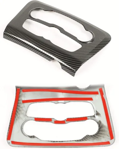 Vista 2 de Voodonala Para cargador de radio, CD, interruptor de CD, consolas centrales para Dodge Charger 2015-2026+, accesorios interiores, fibra de carbono