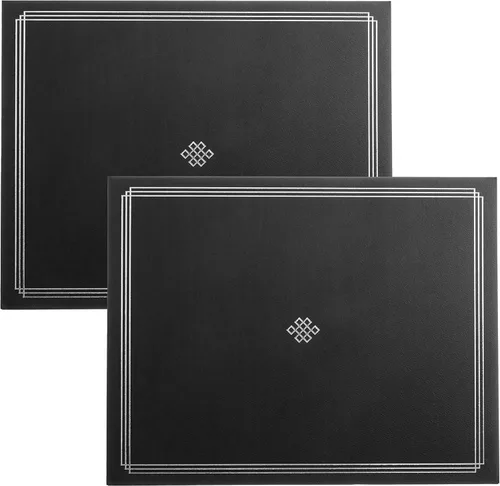 Vista 5 de Gartner Studios Kit de certificado, incluye 6 soportes para certificados de 8.5 x 11 pulgadas, color negro con detalles dorados