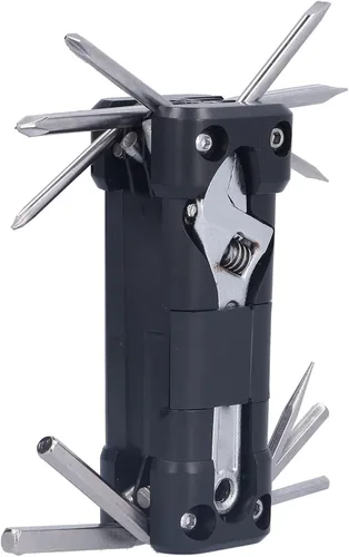 Repair Wrench Set 16 in 1, Repair Tool Kits, Multi Function Mechanic Tool Kit with Folding Storage, Portable Repair Tool for Outdoor Cycling and