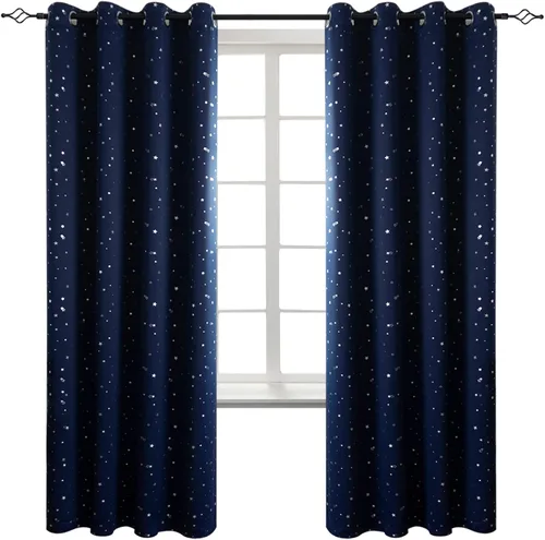 Vista 125 de BGment Cortinas cortas para ventanas, cortinas opacas pequeñas de 45 pulgadas para dormitorio, cortinas de oscurecimiento de habitación