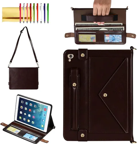 Vista 259 de Funda tipo bolso para iPad mini de 5ª/4ª/3ª/2ª/1ª generación de 7.9 pulgadas, Techcircle funda ligera tipo folio con soporte bandolera con billetera