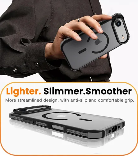 Vista 7 de DEERLAMN Funda Magnética Fuerte para iPhone Air 6.5 Pulgadas, [Compatible con Magsafe] [Protección contra caídas de grado militar] Funda protectora