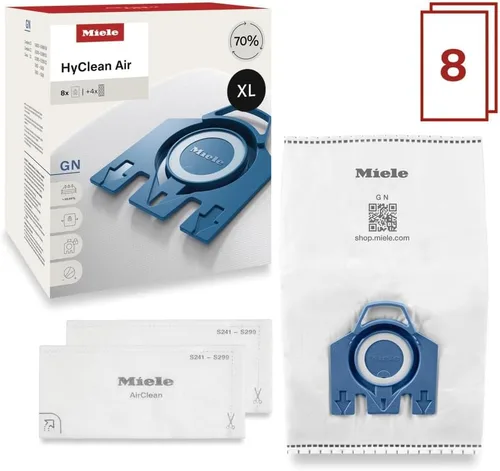 Vista 3 de Bolsas de aspiradora Miele Original AirClean 3D Efficiency GN para Miele Complete C2/C3, Classic C1, y modelos S8/S5/S2, filtros más del 99.9%