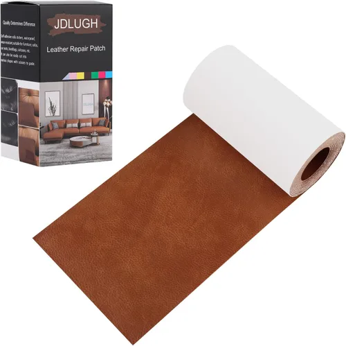 Vista 17 de JDLUGH Cinta de parche de reparación de cuero para sofá, 3.5 x 60 pulgadas, autoadhesiva para sofá, asiento de auto, silla de oficina, muebles