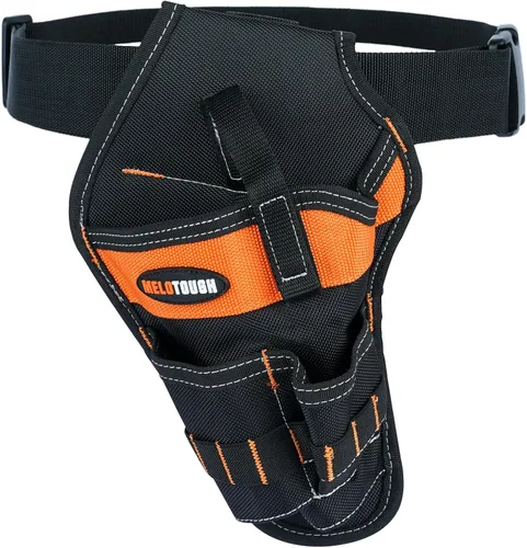 Vista 10 de MELOTOUGH Funda de taladro inalámbrica para cinturón izquierdo/derecho para cinturón de herramientas, bolsa de taladro, funda de destornillador