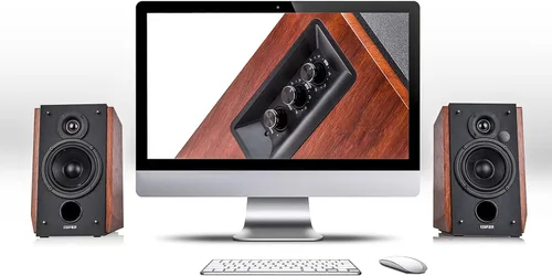 Vista 8 de Edifier R1700BT - Altavoz Bluetooth para estantería - Monitores activos de campo cercano para estudio - Altavoces alimentados 2.0, configuración