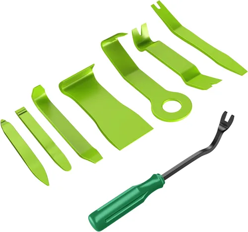 Vista 13 de GOOACC Kit de herramientas de extracción de moldura automática de 6 piezas, kit de herramientas antiarañazos para panel de tablero de audio de Negro