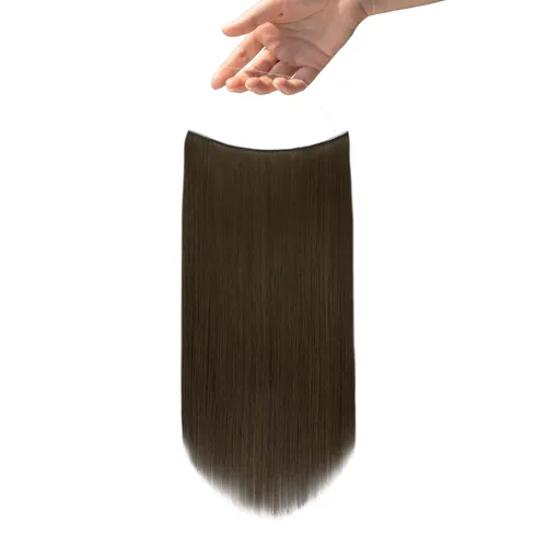 Vista 8 de Easyouth - Extensiones de cabello humano estilo halo con alambre