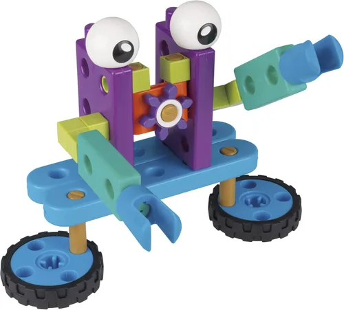 Vista 13 de Thames & Kosmos Primer kit de ingeniería de robots para niños: experimento STEM para jóvenes aprendices Construye 10 robots sin motor Juega