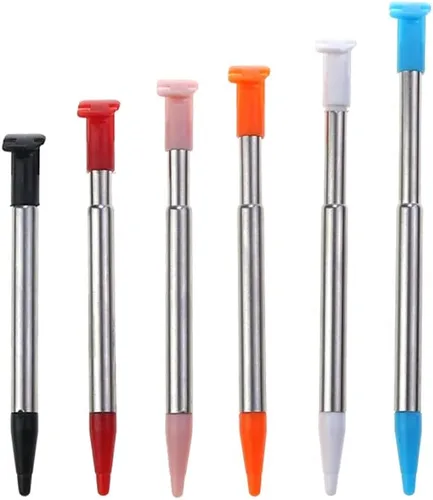 Vista 2 de Metal Adjustable Touch Stylus Pen for New 2DS XL LL Video Stylus Pen Game Accessories (All 6Pcs)