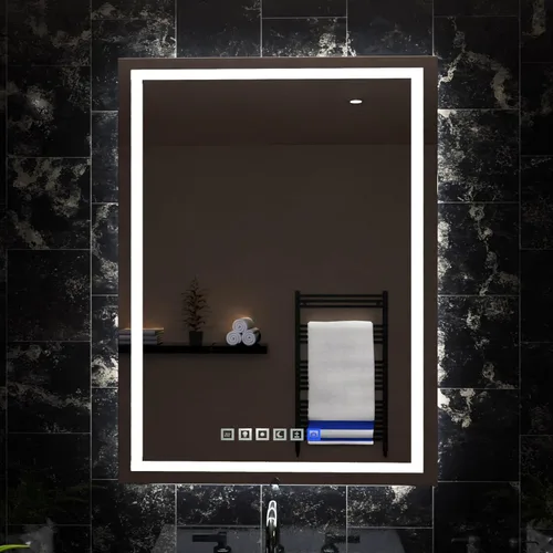 Vista 12 de Espejo LED de longitud completa de 19 x 59 pulgadas para baño con 3 modos de color, atenuador táctil, tocador iluminado de pie o montaje en pared