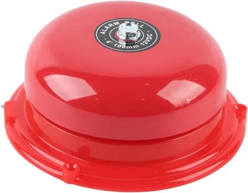 Vista 7 de Campana de alarma, 4 pulgadas 100 db Tipo de huelga interna Campana de alarma, detectores de humo de campana eléctrica, control de metal